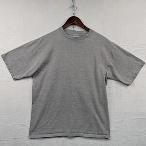 VTG All Sport T-Shirt Men's L Gray Blank Streetwear Single Stitch USA Made 90s